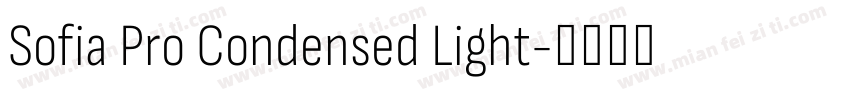 Sofia Pro Condensed Light字体转换